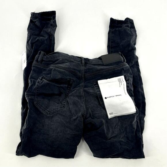 Purple Slim Fit Low Rise Slim Leg Jeans 29 - Picture 2 of 10